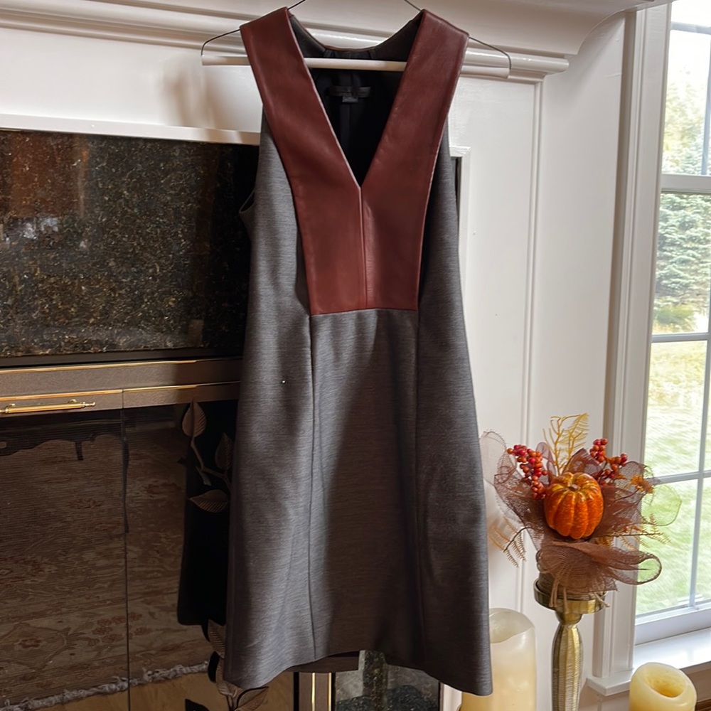 Alexander Wang Dress with Leather neckline - Size 0